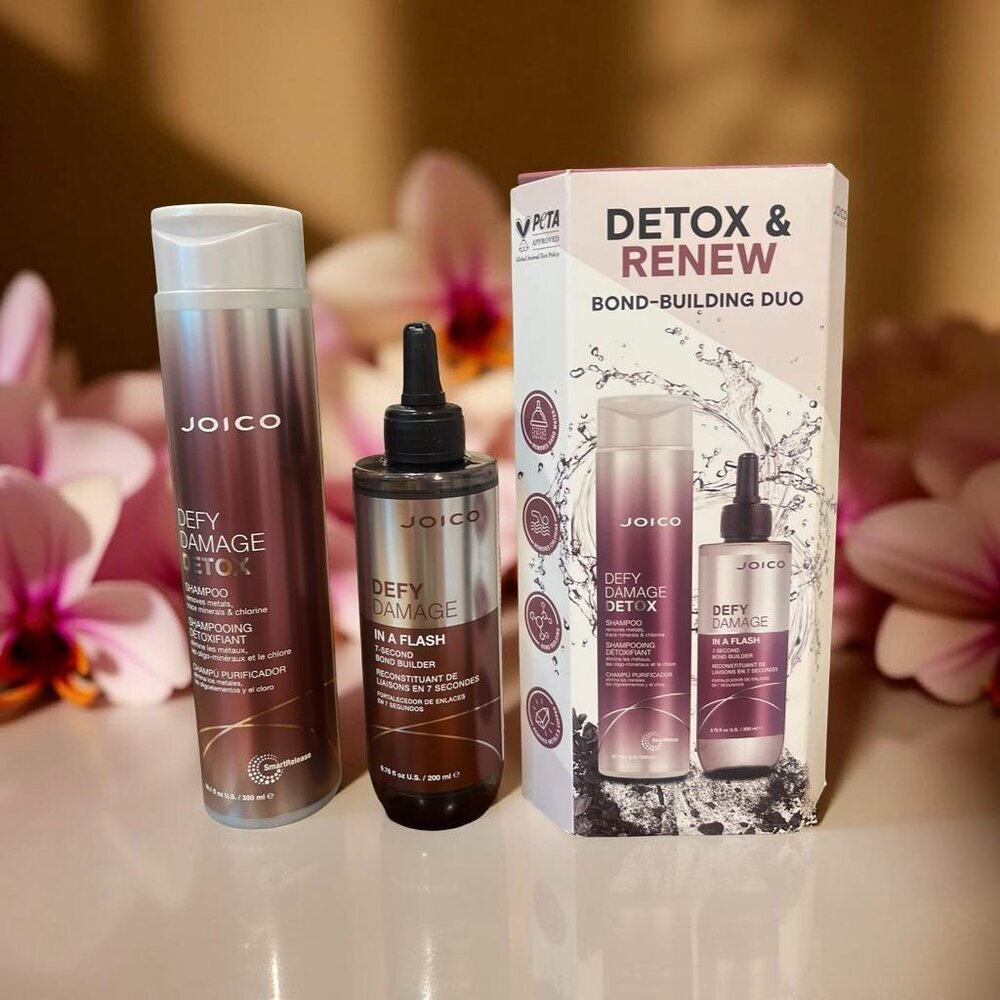 Joico Detox Renew Defy Damage Shampoo10.1 oz In A Flash 7 Second Bond Builder